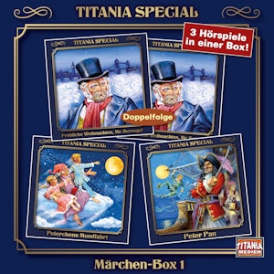 Titania Special, Märchenklassiker, Box 1: Fröhliche Weihnachten, Mr. Scrooge!, Peterchensmondfahrt, Peter Pan