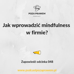 Jak wprowadzić mindfulness w firmie? Zapowiedź odcinka #048.