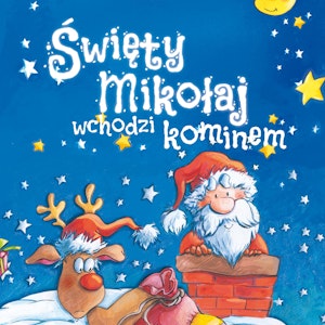 Święty Mikołaj wchodzi kominem